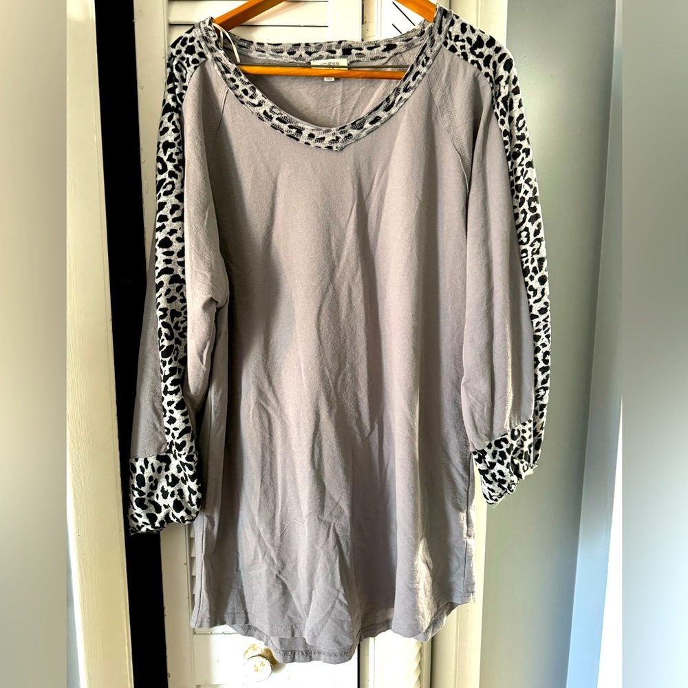 Umgee Shirt Dress, M